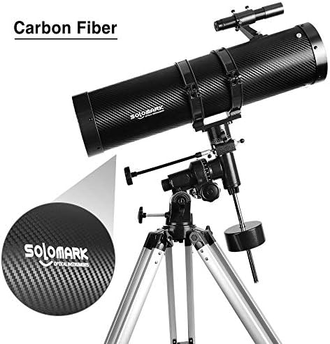 Telescope 130EQ Newtonian Reflector Telescopes for Adults, Professional Telescopes for Adults Astronomy, Comes with 1.5X Barlow Lens Smartphone Adapter & 13% T Moon Filter - Image 2