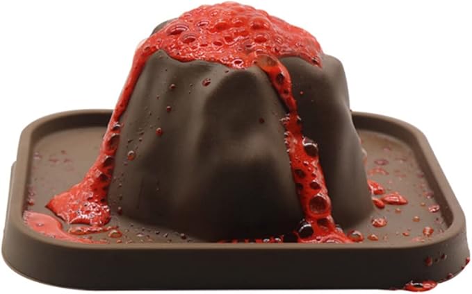5Pcs Volcano Eruption Model Science Kit for Kids, DIY Volcanic Experiment Prop, Coffee Plastic Volcano Toy for Teaching, Stem Preschool Sandbox Landscape Model