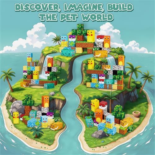 Pocket Cubes Magnetic Blocks & Magnetic Tiles, 35 PCS Voxel Animal Magnetic Building Cubes Set, STEM Construction Toys for Kids Ages 4-8, Mini Travel Toys for Toddlers 3-5, Montessori Sensory Gifts - Image 2