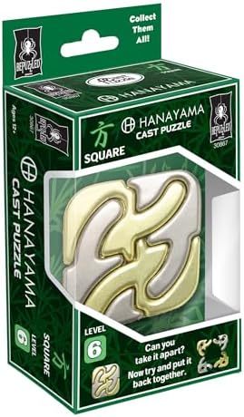 BePuzzled | Square Hanayama Metal Brainteaser Puzzle Mensa Rated Level 6, for Ages 12 and Up - Image 6