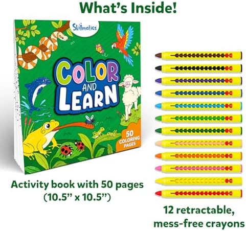 Skillmatics Color & Learn Activity Book – Learn 160+ Animals - Image 2