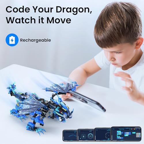 Sillbird Dragon Building Kit with Remote Control STEM Gift for Boys 8-12 - Image 4