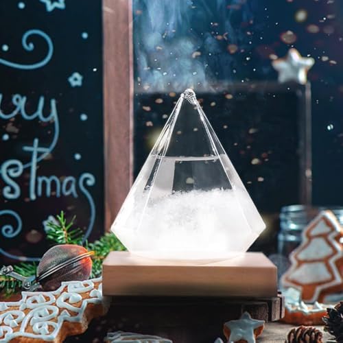 Weather Storm Glass Bottle Drop Creative Stylish Weather Station Forecaster Barometer, Desktop Decoration Crafts of Choice - Image 3