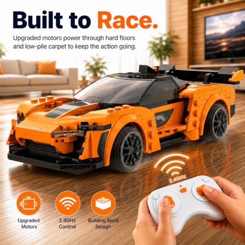 WISEPLAY Remote Control Car Building Kit, STEM Programmable App Controlled RC Building Toys for Boys & Girls 6-12 - Image 3