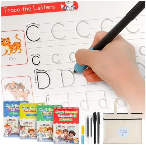 Reusable Grooved Handwriting Practice Books for Kids by JoyfullyScripted