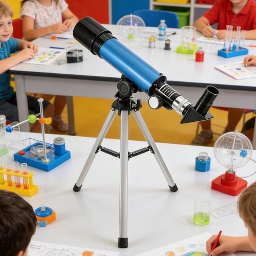 Astronomical Telescope for Astronomy Beginners Xmas, Blue Portable - Image 5