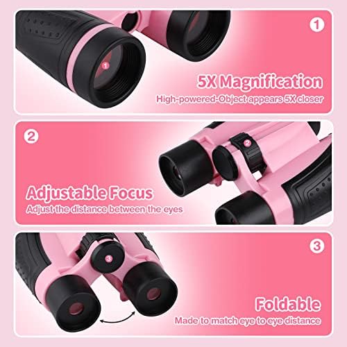 GIFTINBOX Bug Catcher Kit for Kids - Outdoor Explorer Toys Set for Kid - Bug Catching Kits with Binoculars Nature Adventure Toy for Girls Boys - Kids Exploration Gifts for Girl 3-12 Years Old - Image 3