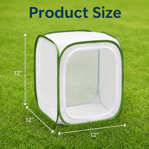 Insect & Butterfly Habitat Cage, Portable Pop-Up Terrarium with Mesh Sides, Bug Catching & Observation Enclosure for Caterpillars, Small Insects, Outdoor & Classroom Use, 12.0 Inches Tall - Image 5