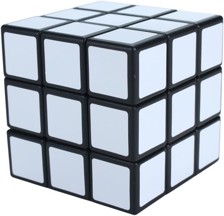 Cuberspeed Blanker Cube Mirror 3x3 with an Offset core and Bandaged Pieces Silver Color Puzzle - Image 2