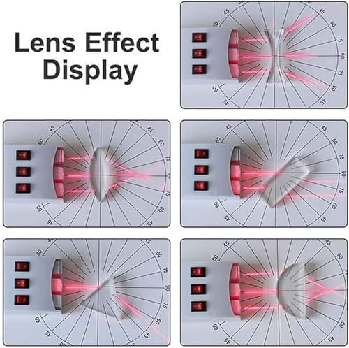 Portable Optical Bench Experiment Kit for Pinhole & Mirror Imaging Physics Tests Compact Equipment Set for Lens & Reflection Experiments - Image 2
