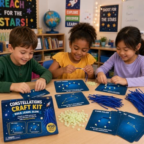Fun Express Constellations Craft Kit Kids Ages 4-8 - Image 5