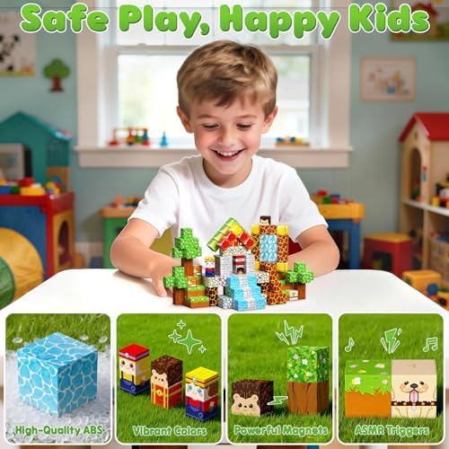 Magnetic Blocks, 100PCS Building Cubes, Boys Kids Gifts Toys - Image 5