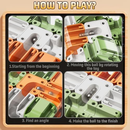 JUKUDAHU 3D Cube Puzzle Toys for Kids 3-8 with Ball, Fidget Toys - Image 3