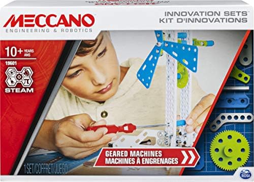 MECCANO, Geared Machines S.T.E.A.M. Building Kit with Moving Parts, for Ages 10 and Up by Meccano