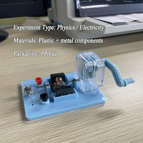 3PCS Hand Crank Generator Science Kit, DIY Physics Experiment Set with LED - Image 4