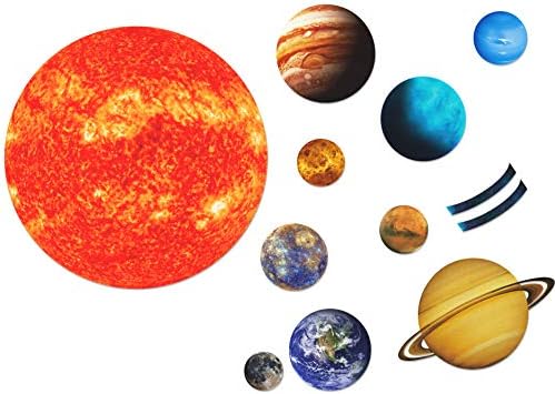 Giant Magnetic Solar System with 12 Individual Briefing Magnets.Perfect for Toddlers and Kids. (24 PCS) by SpriteGru