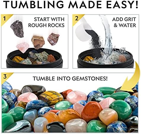 National Geographic Professional Rock Tumbler Kit with 2 Lb. Barrel - Image 2