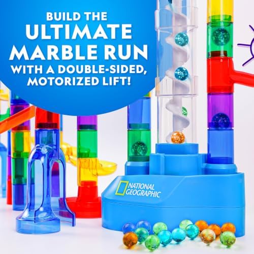 National Geographic Glow-in-the-Dark Motorized Marble Run for Kids 8-12 - Image 2