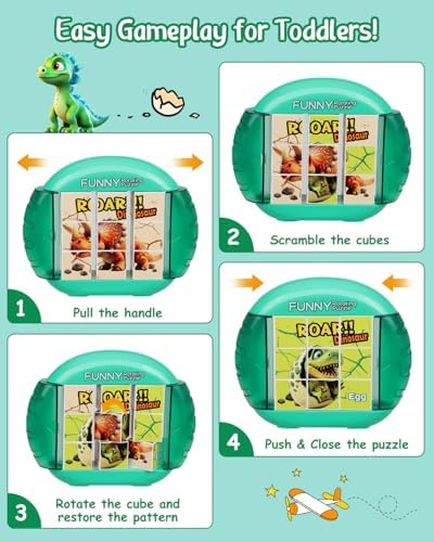 Rotating Puzzle for Toddlers Kids 3+, Travel Essentials Toys - Image 2