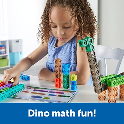 Learning Resources MathLink Cubes Activity Set: Dino Time - Image 2