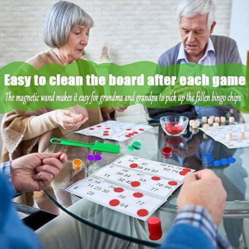 Magnetic Wands and Bingo Chips Game Tokens Educational STEM Kits for Learning, Sensory Bins, Science, Counting & Sorting 5-Pack & 500 Metal Chips - Image 3