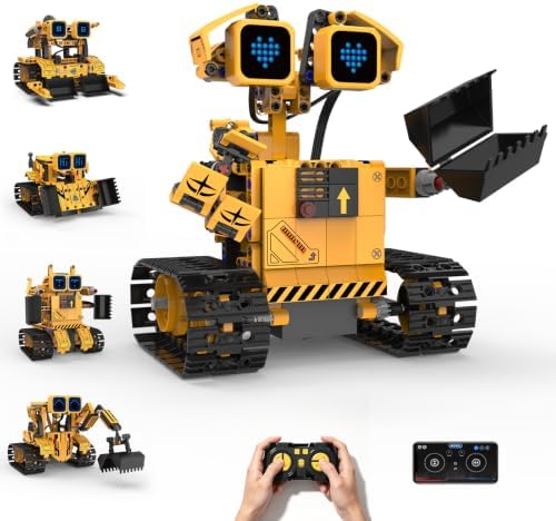 Remote Control Robot Building Kit STEM Gift for Boys Ages 8-14 by Unknown