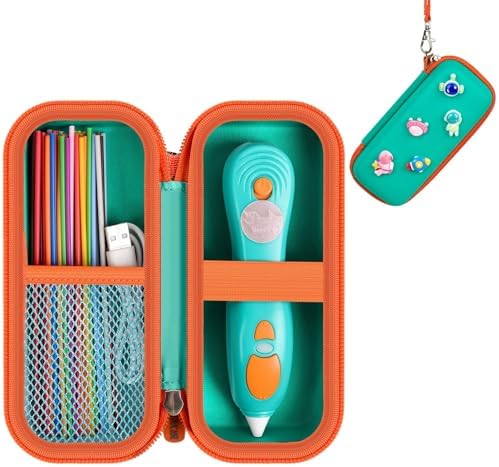 GWCASE 3D Pen Case with 5 Raised Decorations for 3Doodler Start+ by GWCASE