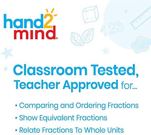 hand2mind Rainbow Fraction Tower Equivalency Cubes, Decimal Fraction Equivalency, Math Blocks, Montessori Math Rods, Fraction Manipulatives, Classroom Manipulatives for Elementary School (51 Pieces) - Image 2