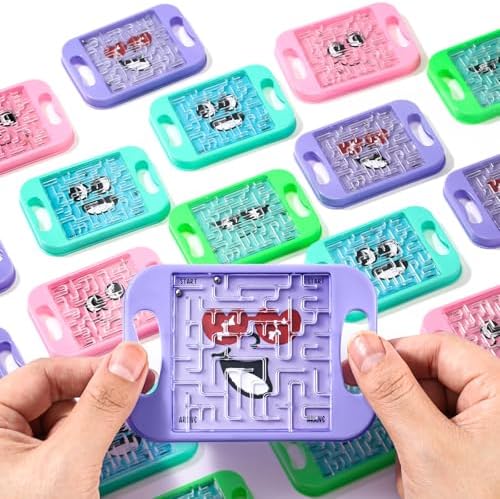 JellyArch 36 Pcs Mini Maze Puzzle Bulk for Kids Maze Cubes, Emotion by JellyArch