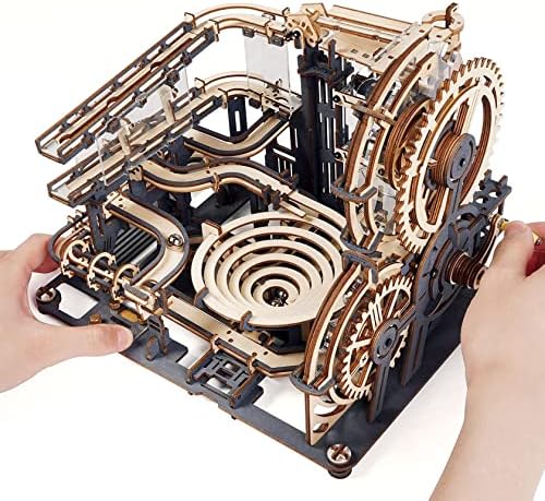 ROKR 3D Wooden Puzzle for Adults Bundle Marble Run & Vintage Puzzle Clock & Treasure Box for Family - Image 2