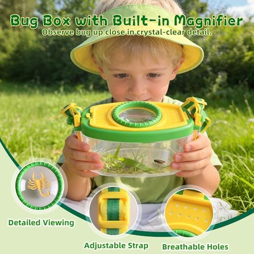 Duckura Kids Gardening Set, Kids Wheelbarrow Tools and Bug Catcher Kit - Image 6