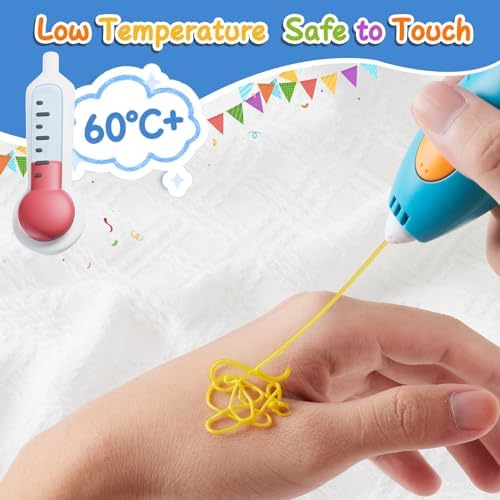 300 Pieces 3D Pen Refills Pack for 3Doodler Start+ Pen 15 Colors 2.5 mm Low Temperature 3D Pencil PCL Filaments Not Compatible with Other 3D Printing Pens - Image 5