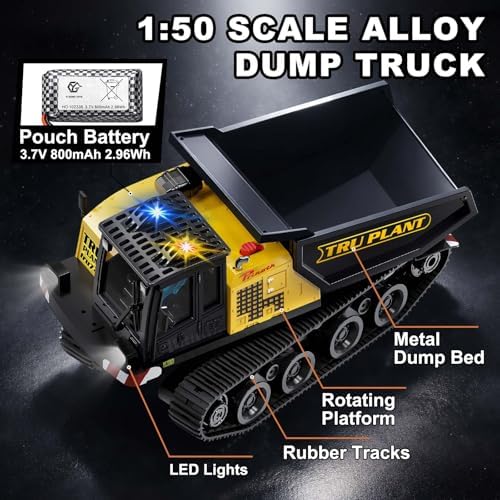 RC Dump Truck for Adults 1:50, Remote Control Dump Truck - Image 5