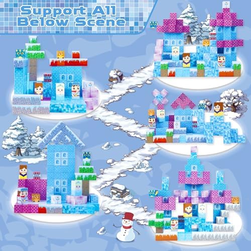 ToyUnited 150PCS Magnetic Blocks - Magnet Building Blocks, Magnet Cubes Tiles Princess Castle Toy, STEM Montessori Sensory Stacking Toys Birthday Gift for Kids Ages 3 4 5 6 7 8 9 10+ Years Old - Image 3