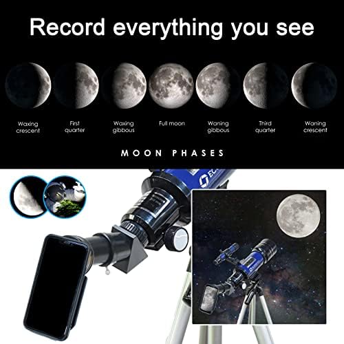 Telescope for Kids & Adults, 70mm Aperture 360mm Refractor (15X-150X) - Image 3