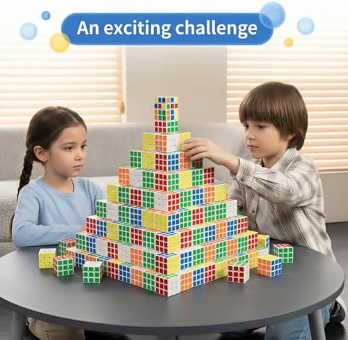 36 Pack Mini Speed Cube Puzzle Party Favors for Kids - 1.18" Smooth Corner Cut 3x3 Brain Teasers for Classroom Prizes, End of Year Student Gifts, Treasure Box Toys & Road Trip Travel Game - Image 3