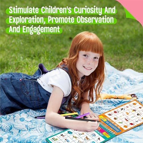 SpriteGru Scavenger Hunt Activities Book, 30 Road Trip Bingo Games, Reusable & Erasable Game Pad, Interesting Explore and Find Activity Travel Toy for Road Trip, Airplane Travel - Image 3