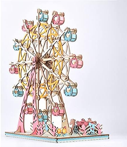 Wooden Ferris Wheel 3D Wooden Puzzle Wooden Building Kit for Birthday Present - Image 3