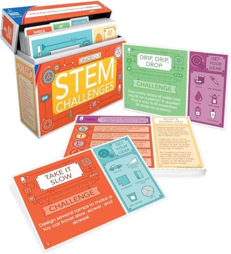 Carson Dellosa Stem Challenges, Seasonal, Physical, Life, Earth & Space Science Kits for Kids Ages 8-12, Educational Games and Experiments for 3rd Grade and Up (Pack of 6) by CarsonDellosaEducation