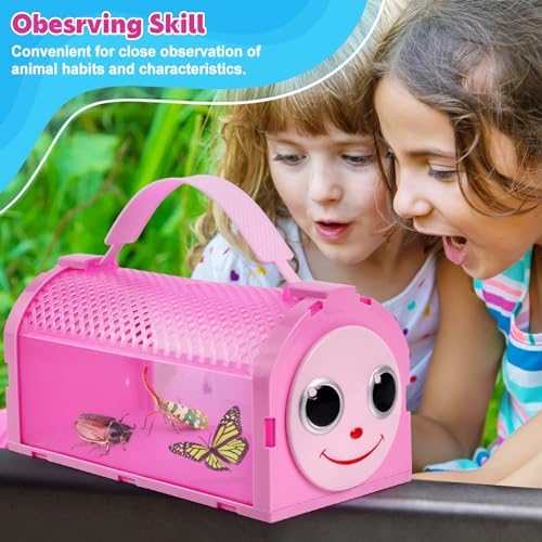 YOPINSAND Bug Catcher for Kids, 10 Pcs Outdoor Exploration Kit with 2 Cages - Image 4