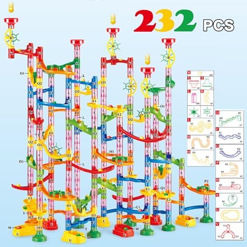 232 PCS Marble Toy Premium Set,Marble Track Race Set - Image 2