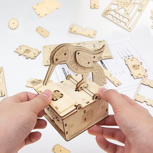 3D Wooden Puzzles for Adults,Wooden Toothpick for Child and Adult,Model Building Kit,Educational Brain Teaser,Unique Gift for Kids and Friends on Birthday and Christmas Day - Image 3