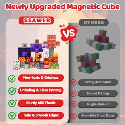 Magnetic Blocks, 100PCS Light Up Building Cube Toys Gifts for Kids - Image 4