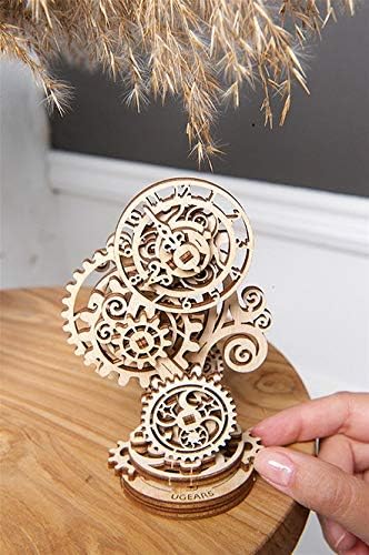 Mechanical UGEARS Wooden 3D Puzzle Model Steampunk Clock Construction Set - Image 6