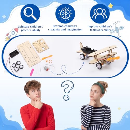 Soulchen 12 Pack Stem Craft Set for Kids DIY Wooden Glider Kits - Image 5