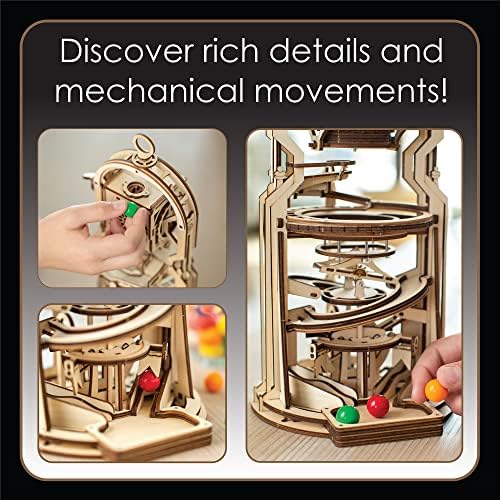MindWare Gearjits: Gumball Machine Marble Coaster – Wooden 3D Building Puzzle for Teens & Adults – DIY STEM Building Toys for Kids – Fun for Adults Too – Ages 12 and Up - Image 7