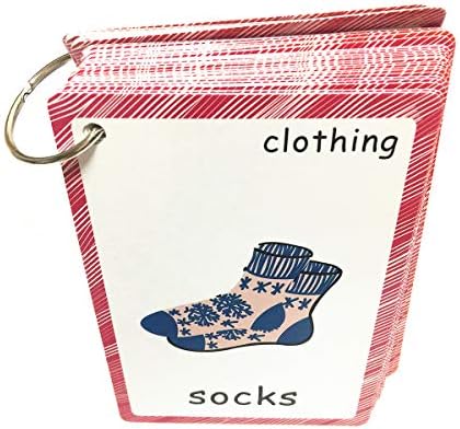 SANTSUN Set of Clothing Flash Cards for Toddlers(36 pc) | Kids Learning Flashcard & Montessori Pocket Cards Toys | Perfect for Pre-K Decor Background Wall Stickers, Teacher/Autism Therapists Tools - Image 4
