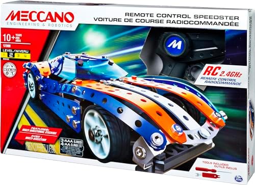 MECCANO Erector, Remote Control Speedster Model Vehicle Building Set, with 2.4GHz, for Ages 10 and up, STEM Construction Education Toy - Image 6