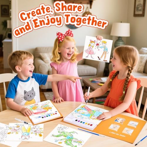 JoyCat Paint with Water Coloring Books for Toddlers (Comics) - Image 4