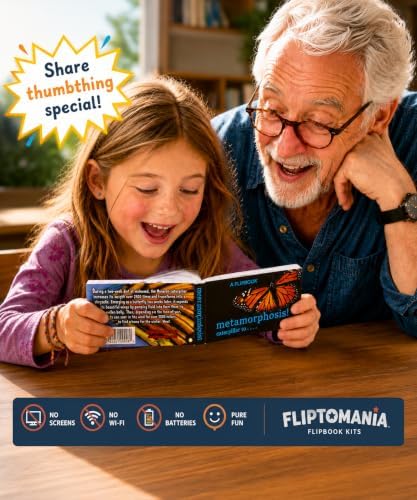 Butterfly Flipbook for Kids Ages 6-12, Animation Flip Book for Children - Image 3